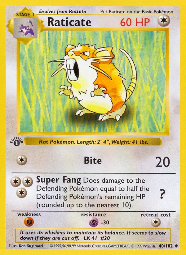 Raticate #40/102