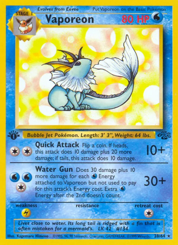 Vaporeon #28/64