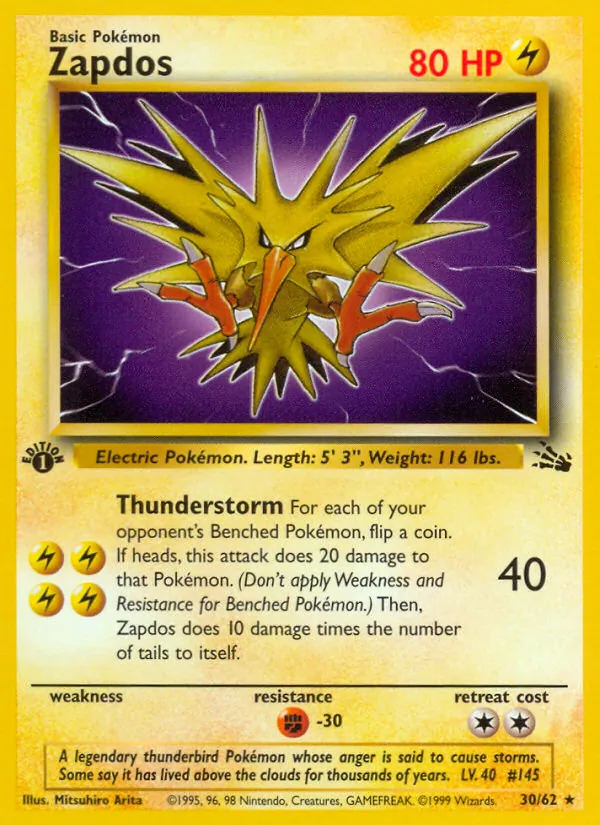 Zapdos #30/62