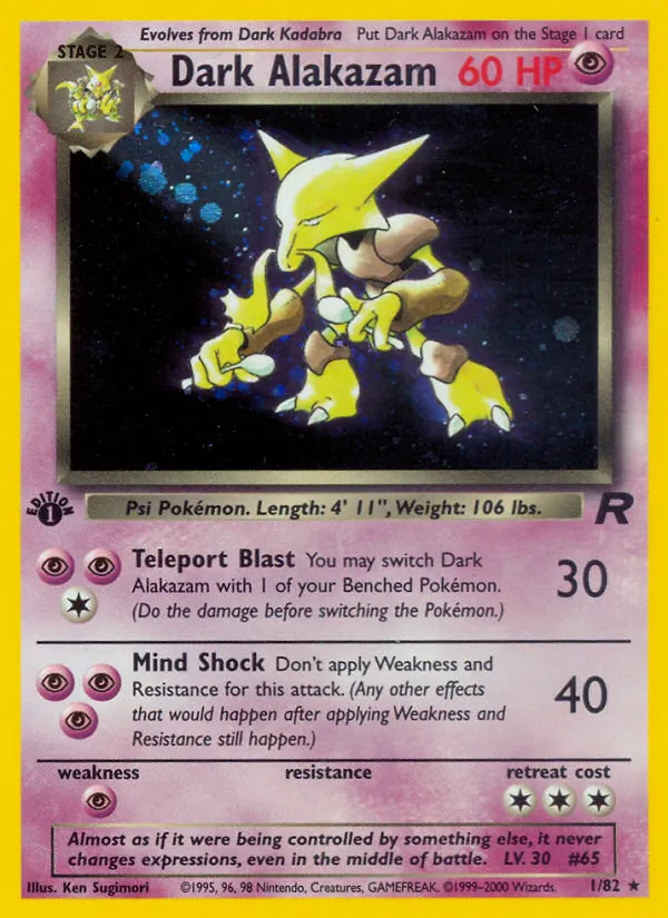Dark Alakazam #1/82