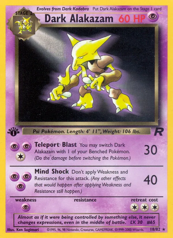 Dark Alakazam #18/82