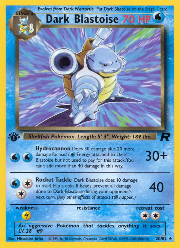 Dark Blastoise #20/82