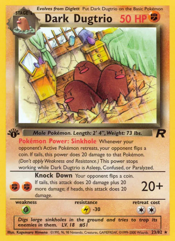 Dark Dugtrio #23/82