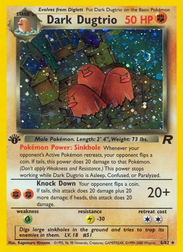 Dark Dugtrio #6/82