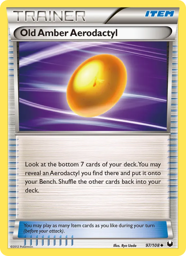 Old Amber Aerodactyl #97/108