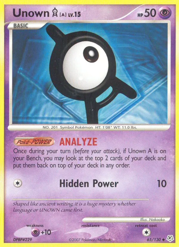Unown A #65/130