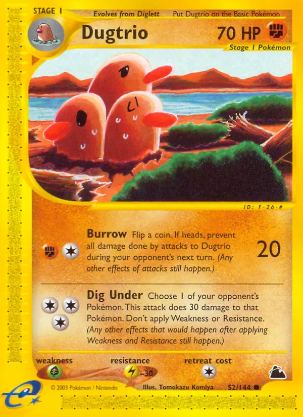 Dugtrio #52/144