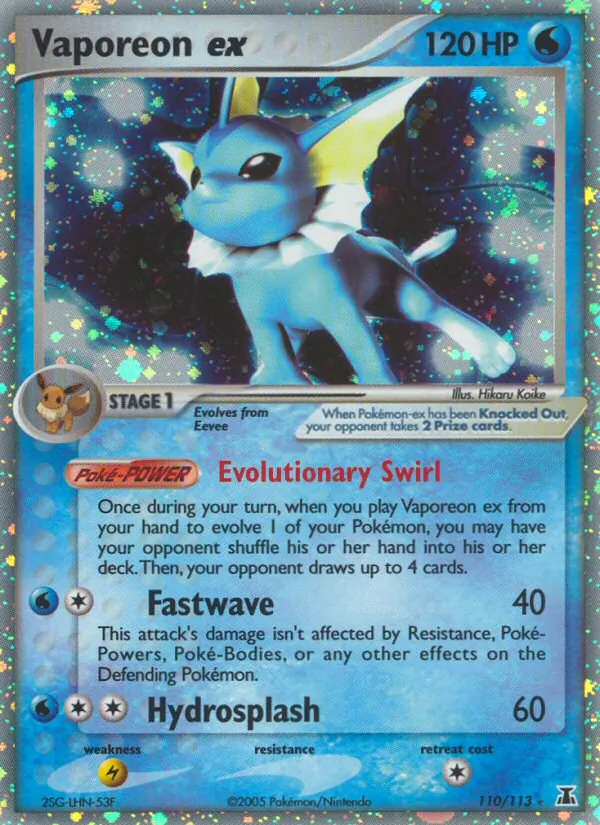 Vaporeon ex #110/113