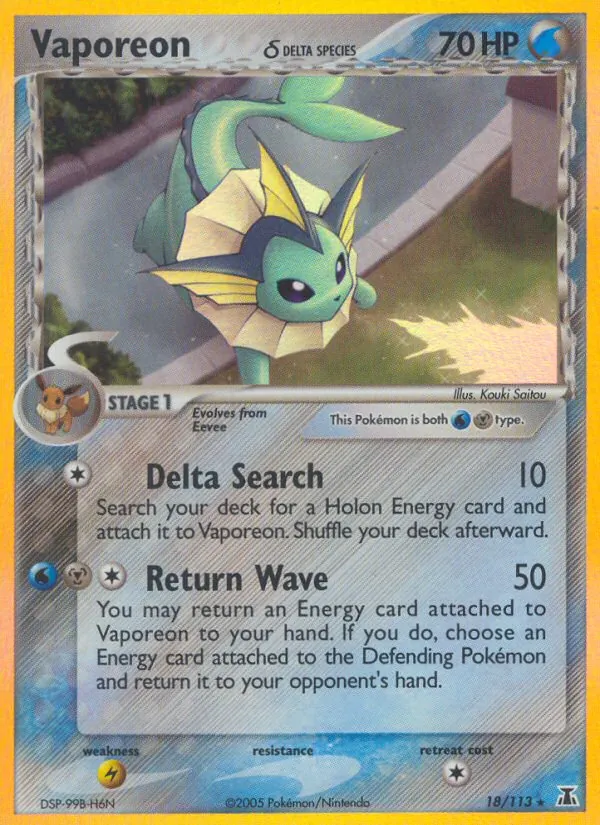 Vaporeon δ #18/113