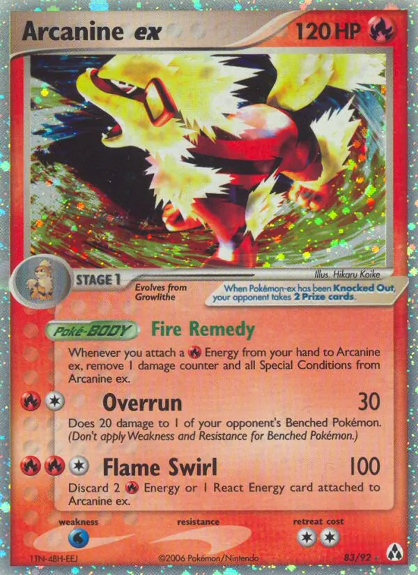Arcanine ex #83/92