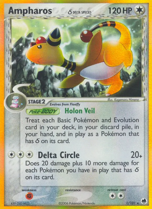 Ampharos δ #1/101