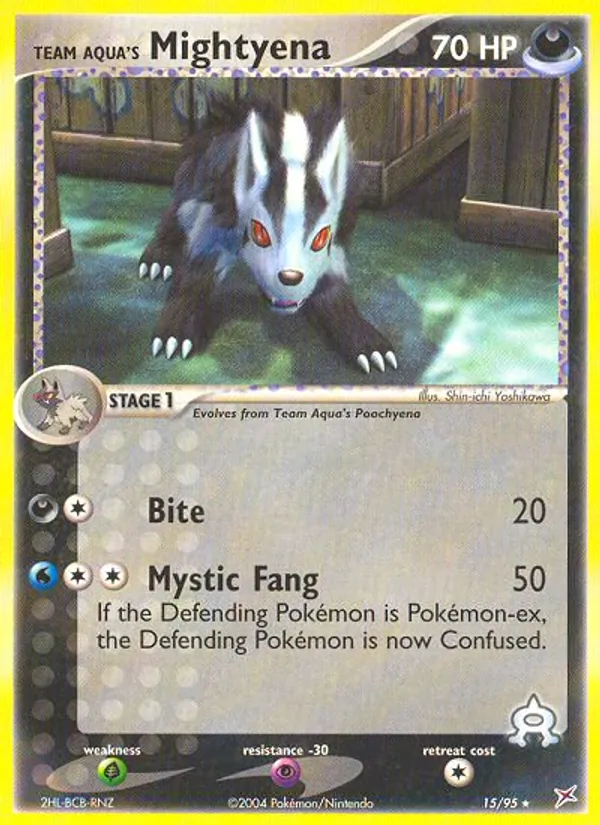 Team Aqua's Mightyena #15/95