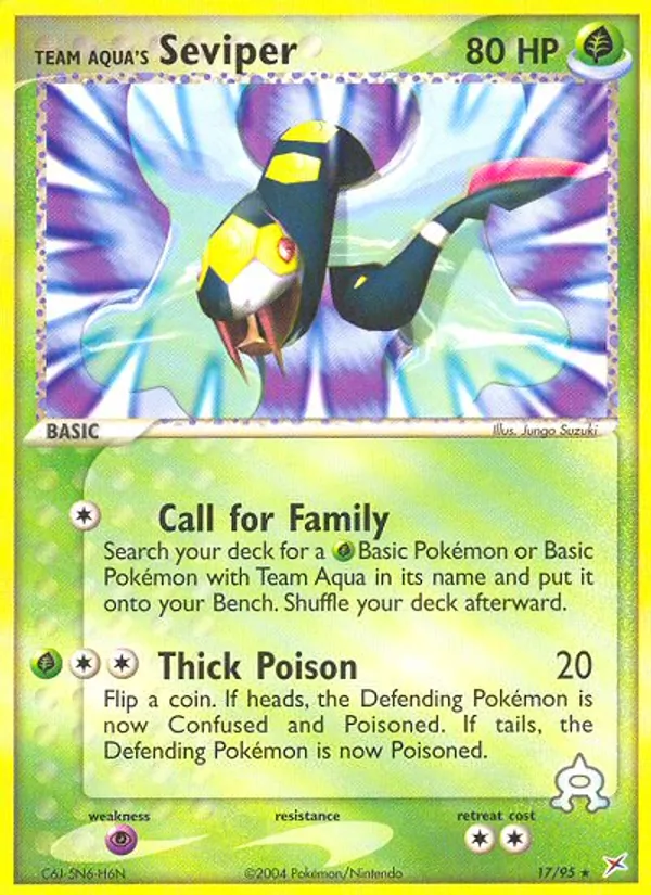 Team Aqua's Seviper #17/95