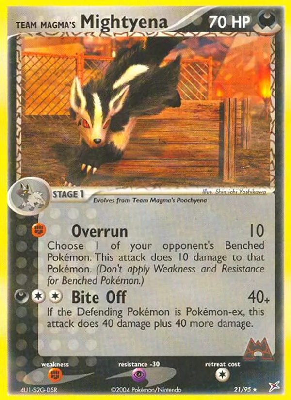 Team Magma's Mightyena #21/95