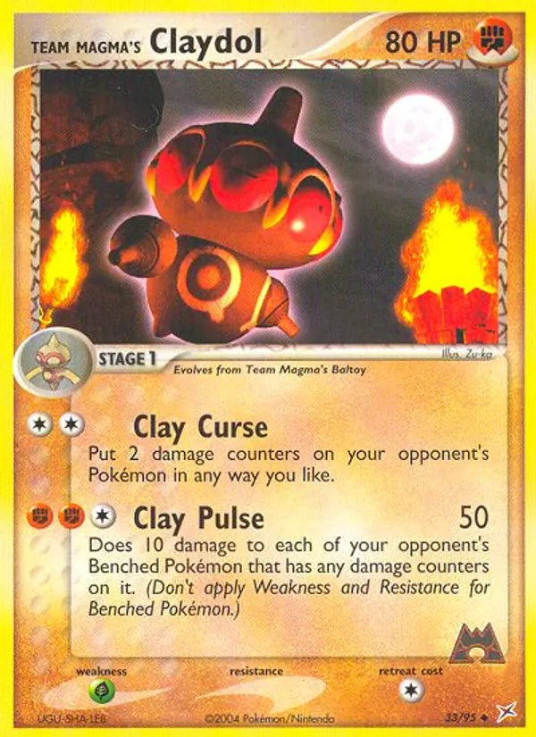 Team Magma's Claydol #33/95