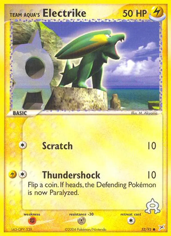 Team Aqua's Electrike #52/95