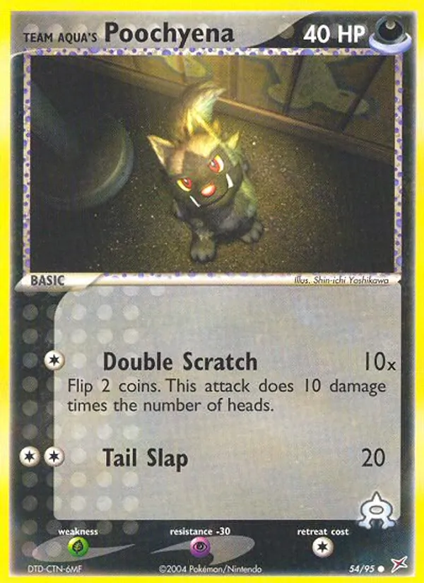 Team Aqua's Poochyena #54/95