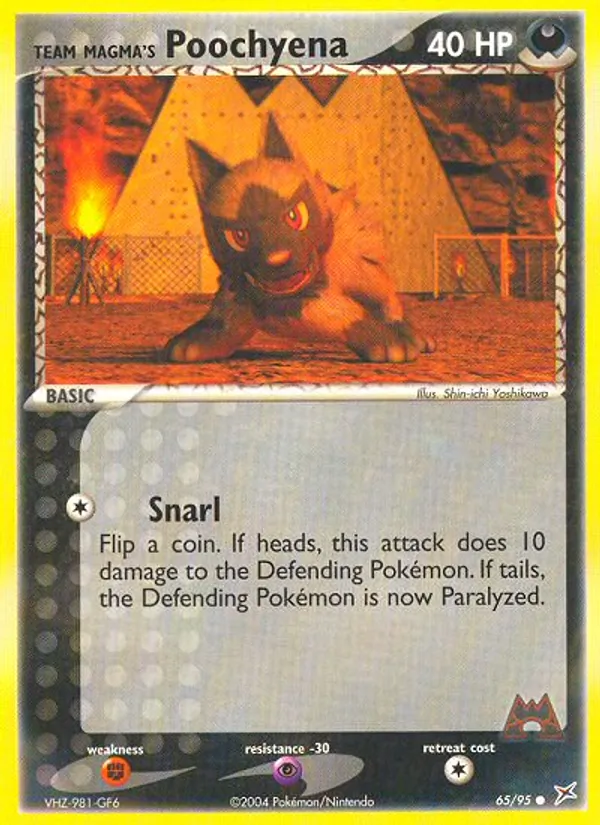 Team Magma's Poochyena #65/95