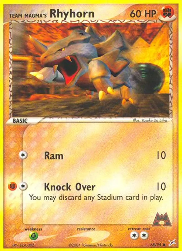 Team Magma's Rhyhorn #68/95