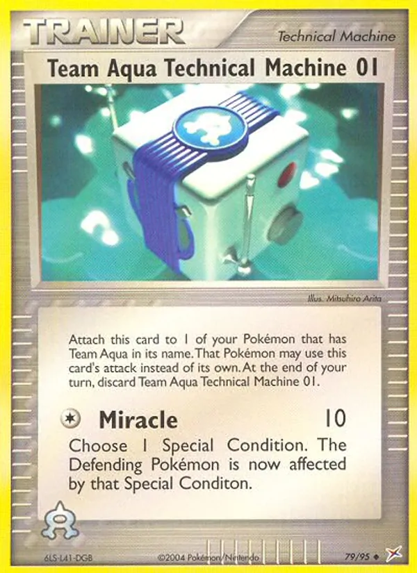 Team Aqua Technical Machine 01 #79/95