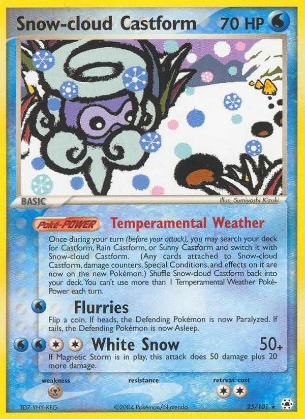 Snow-cloud Castform #25/101