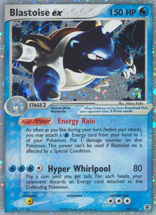 Blastoise ex #104/112