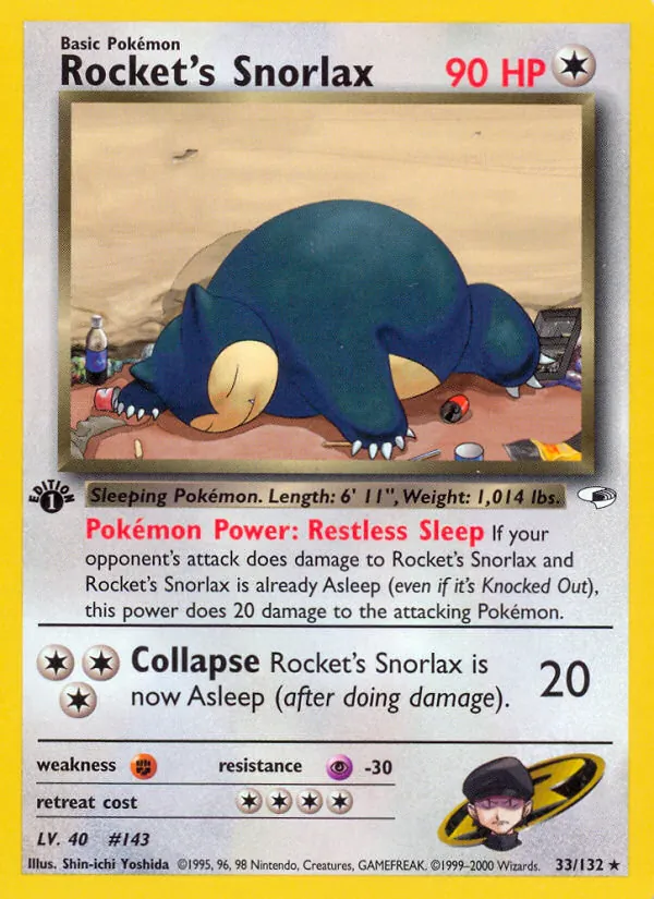 Rocket's Snorlax #33/132