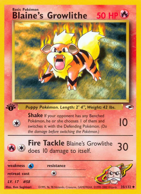 Blaine's Growlithe #35/132