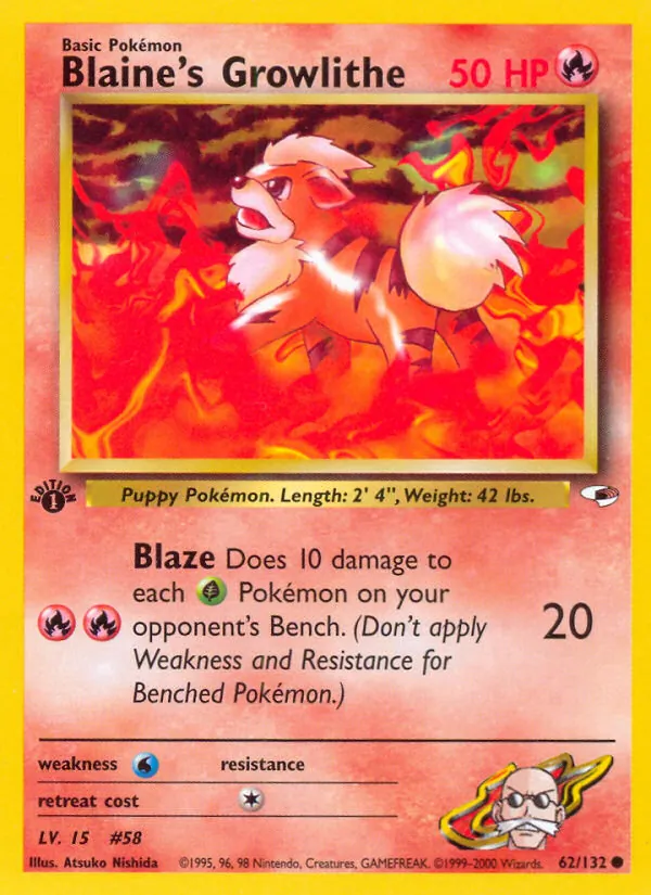 Blaine's Growlithe #62/132
