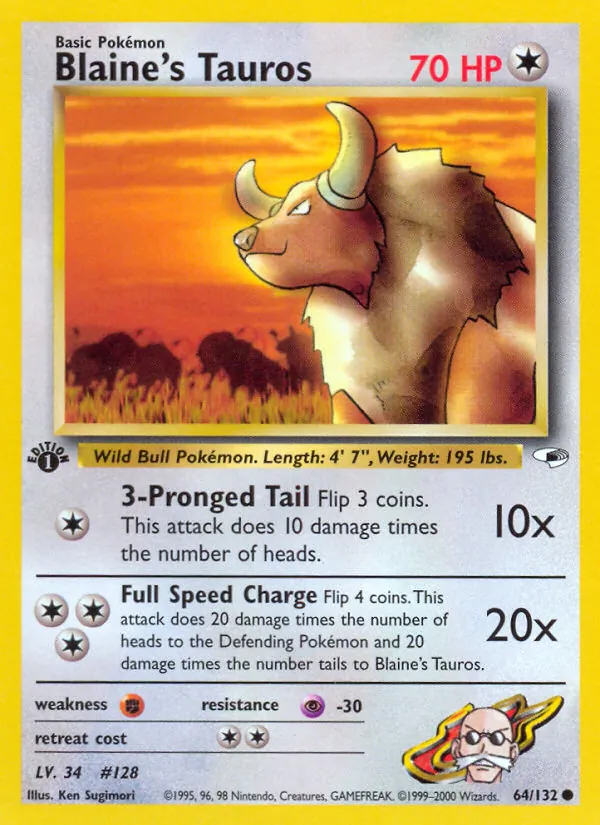 Blaine's Tauros #64/132
