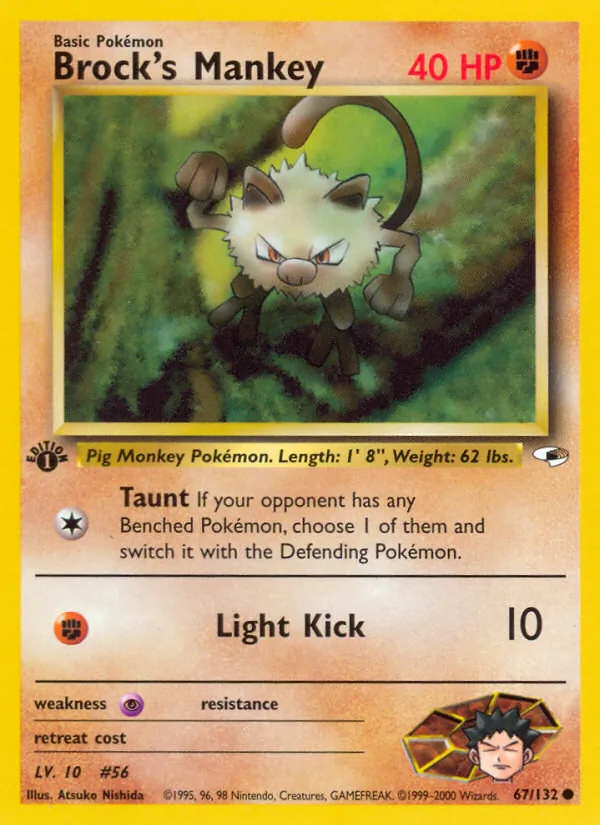 Brock's Mankey #67/132
