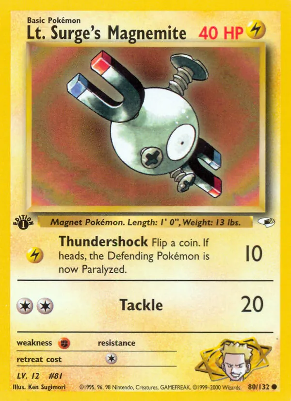 Lt. Surge's Magnemite #80/132