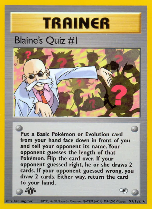 Blaine's Quiz #1 #97/132