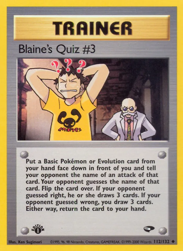 Blaine's Quiz #3 #112/132