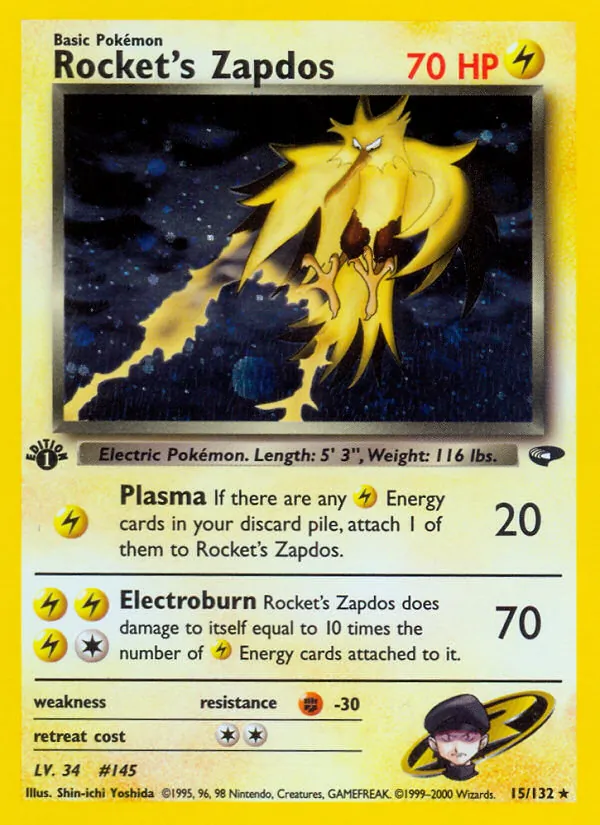 Rocket's Zapdos #15/132