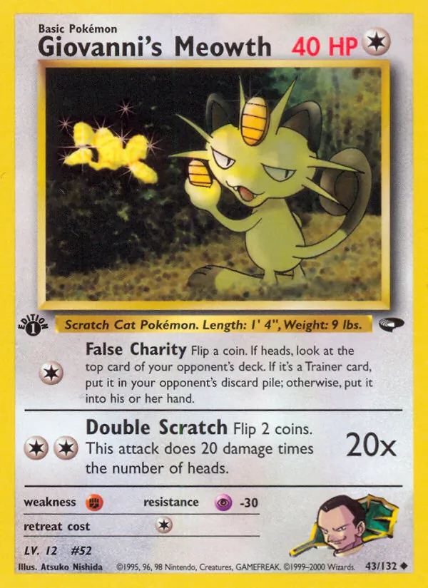 Giovanni's Meowth #43/132
