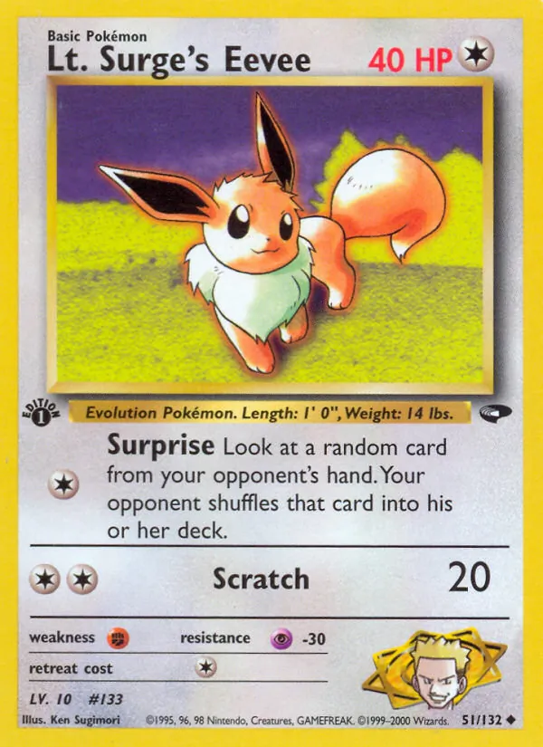 Lt. Surge's Eevee #51/132