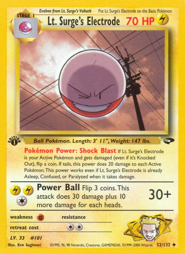 Lt. Surge's Electrode #52/132
