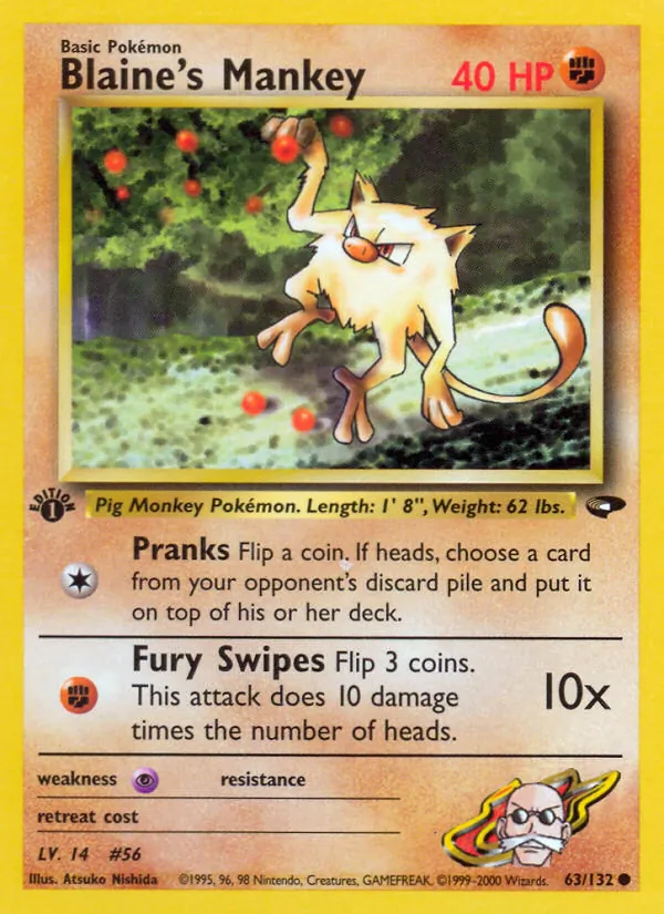 Blaine's Mankey #63/132