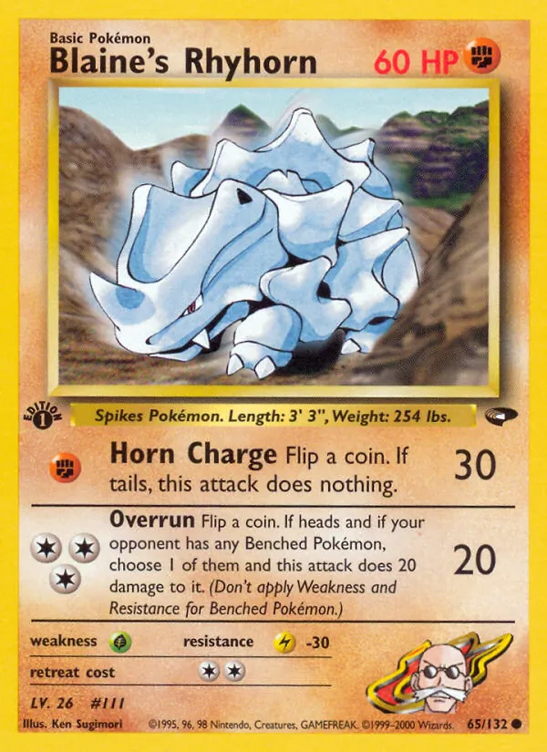 Blaine's Rhyhorn #65/132