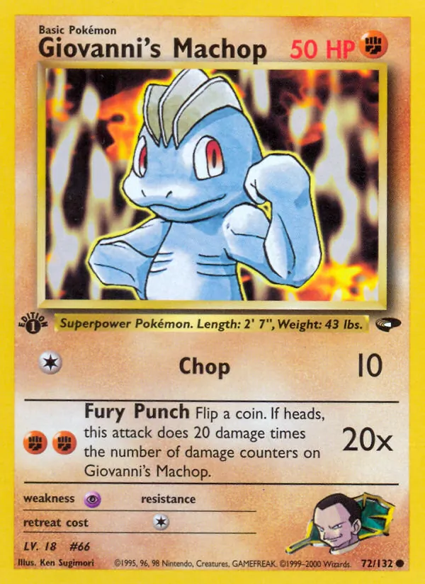 Giovanni's Machop #72/132