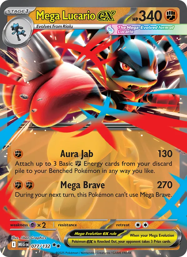 Mega Lucario ex #077/132