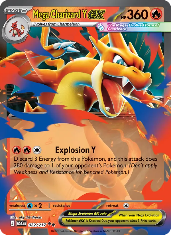 Mega Charizard Y ex #022/217
