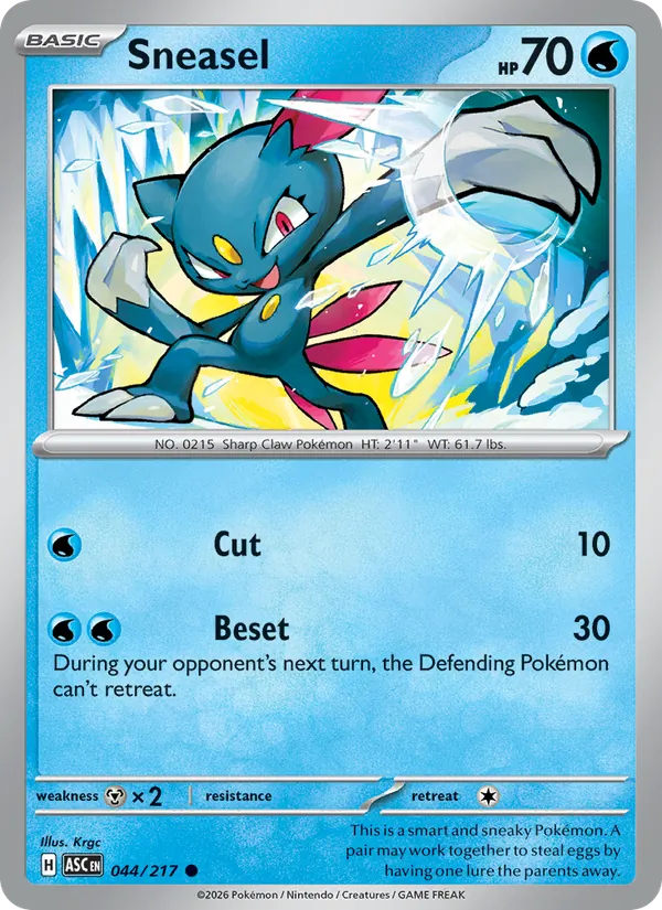 Sneasel #044/217