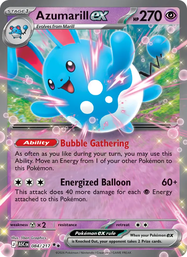 Azumarill ex #084/217
