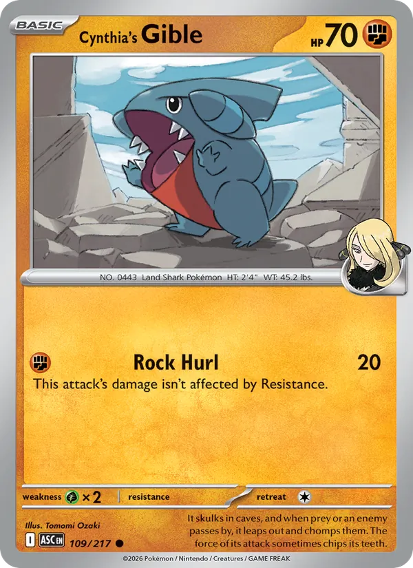 Cynthia's Gible #109/217