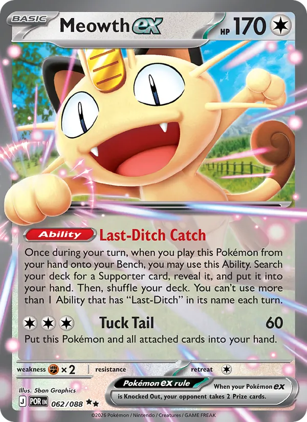 Meowth ex #062/88