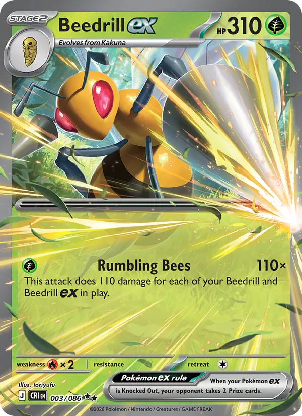 Beedrill ex #003/86