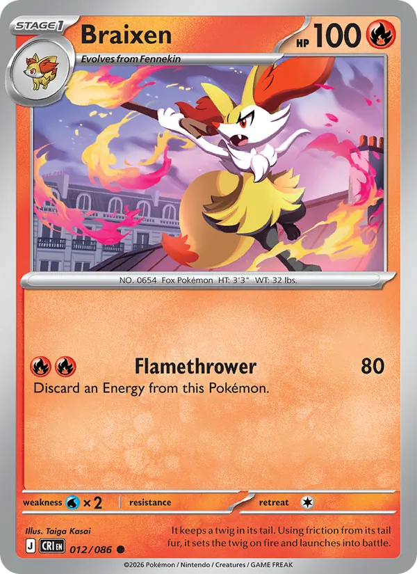 Braixen #012/86