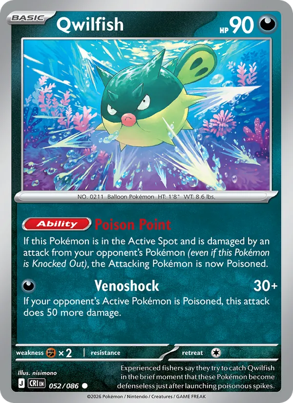 Qwilfish #052/86